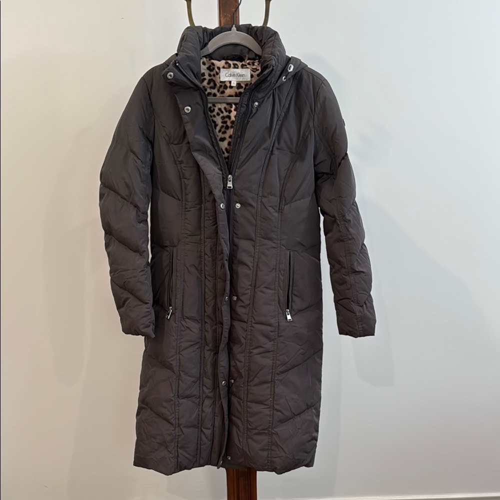 Calvin Klein Black Puffer Jacket with Quilted Design